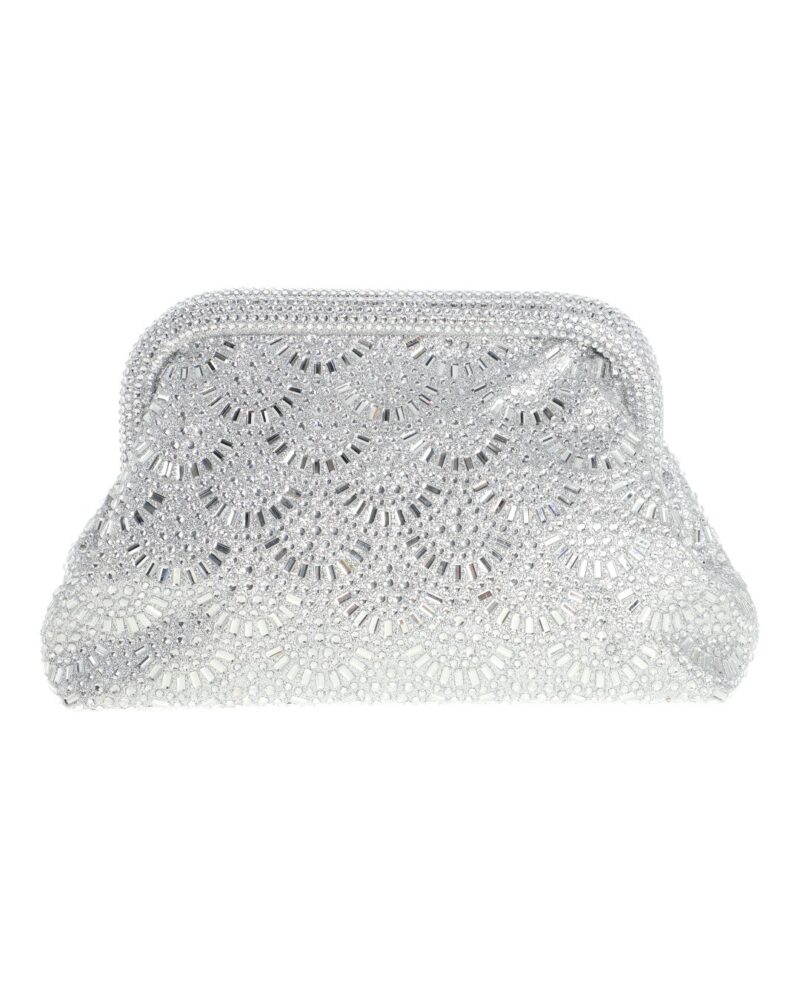 Τσάντα φάκελος clutch MD2533 - Ασημί