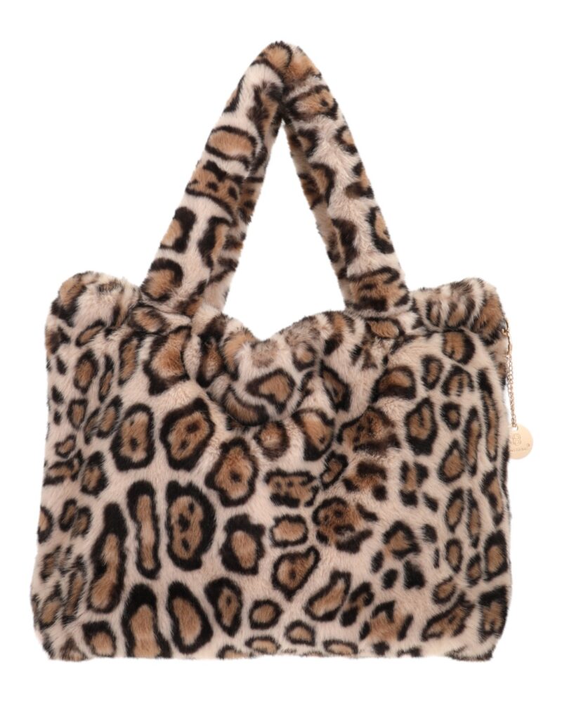 Γούνινη τσάντα XY2408 - Animal Print