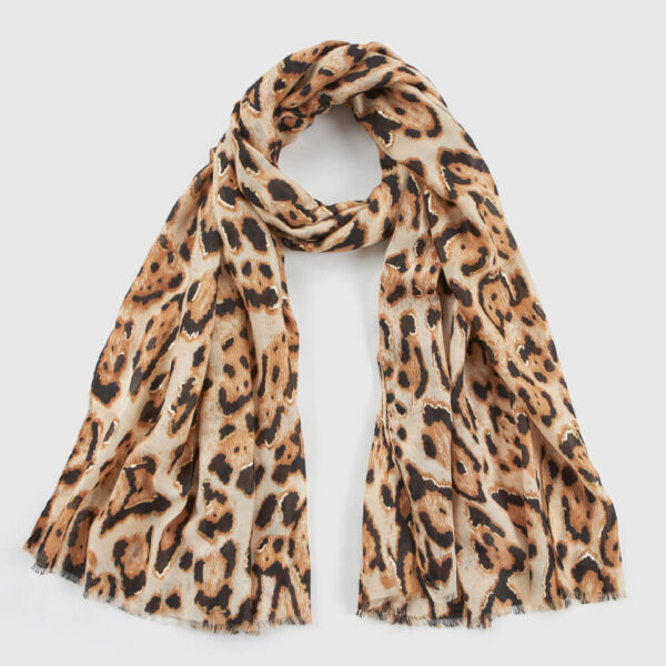 VERDE ΓΥΝΑΙΚΕΙΑ ΕΣΑΡΠΑ 03-0002532 ANIMAL PRINT ΜΠΕΖ