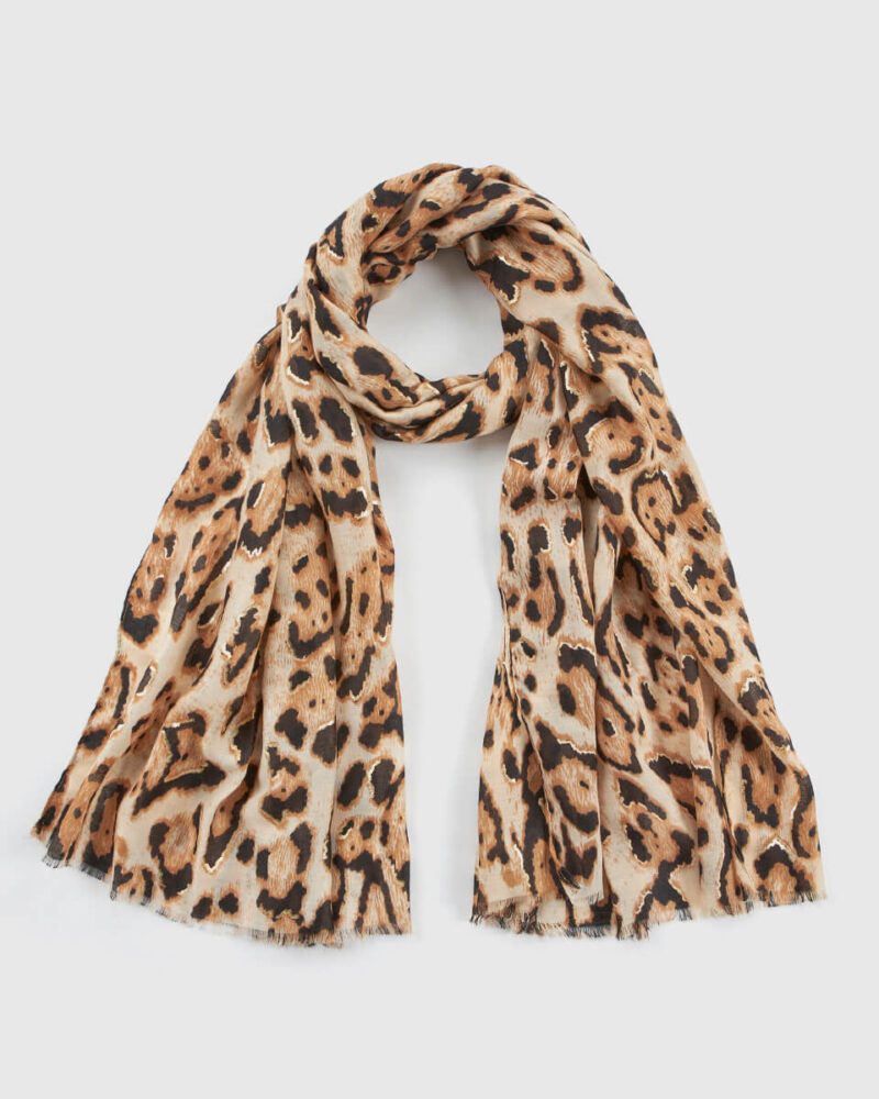 VERDE ΓΥΝΑΙΚΕΙΑ ΕΣΑΡΠΑ 03-0002532 ANIMAL PRINT ΜΠΕΖ
