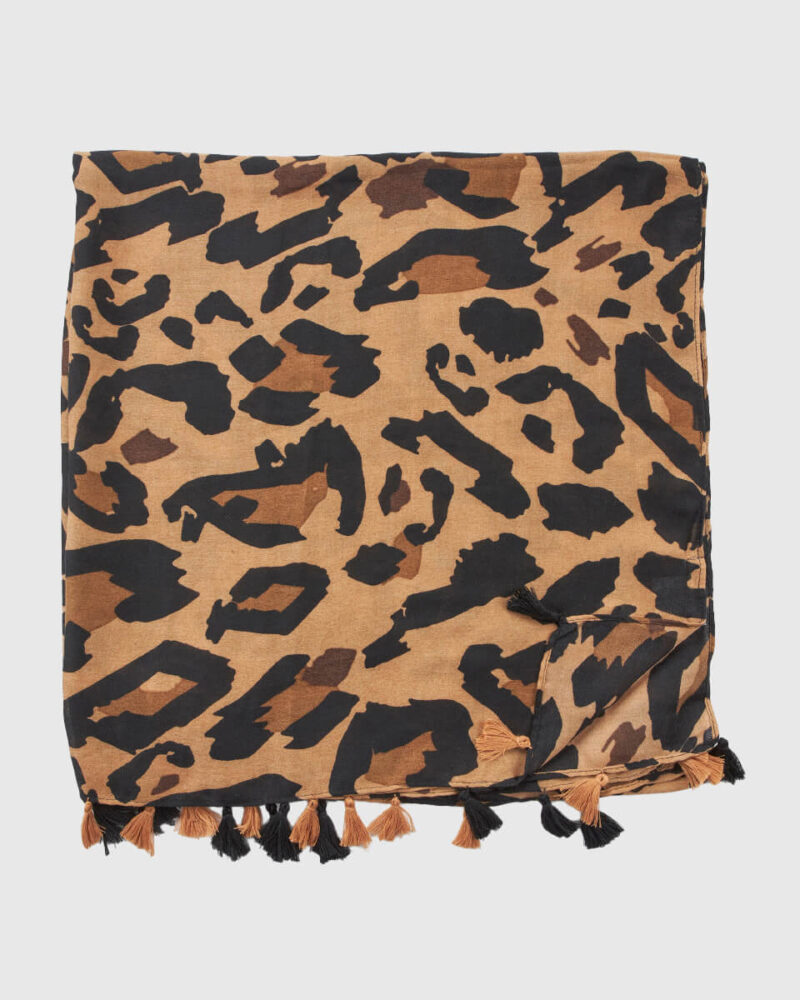 VERDE ΓΥΝΑΙΚΕΙΑ ΕΣΑΡΠΑ 03-0002537 ANIMAL PRINT ΜΠΕΖ - Image 2