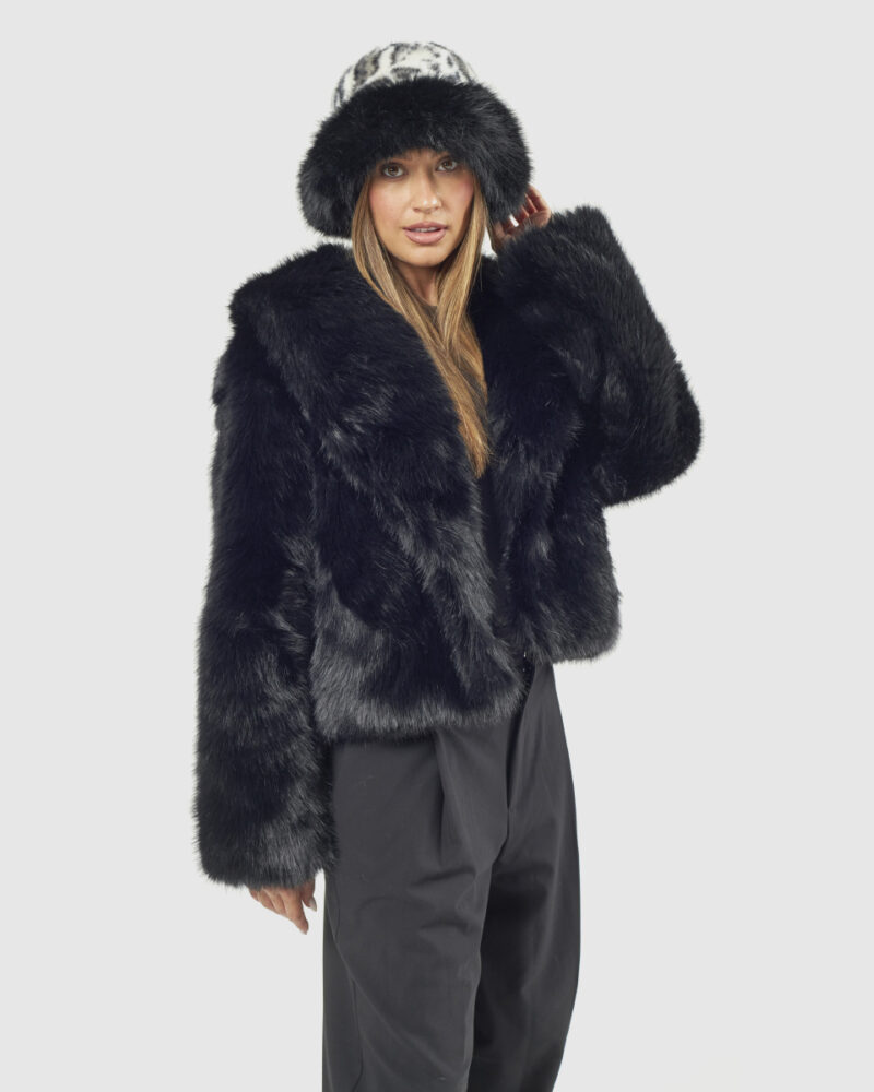 VERDE ΓΥΝΑΙΚΕΙΟ ΚΑΠΕΛΟ 05-0000847 ANIMAL PRINT ΜΑΥΡΟ - Image 2