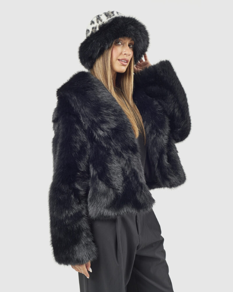 VERDE ΓΥΝΑΙΚΕΙΟ ΚΑΠΕΛΟ 05-0000847 ANIMAL PRINT ΜΑΥΡΟ - Image 4