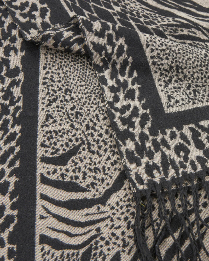VERDE ΓΥΝΑΙΚΕΙΟ ΚΑΣΚΟΛ 06-0001334  ANIMAL PRINT ΜΑΥΡΟ - Image 3