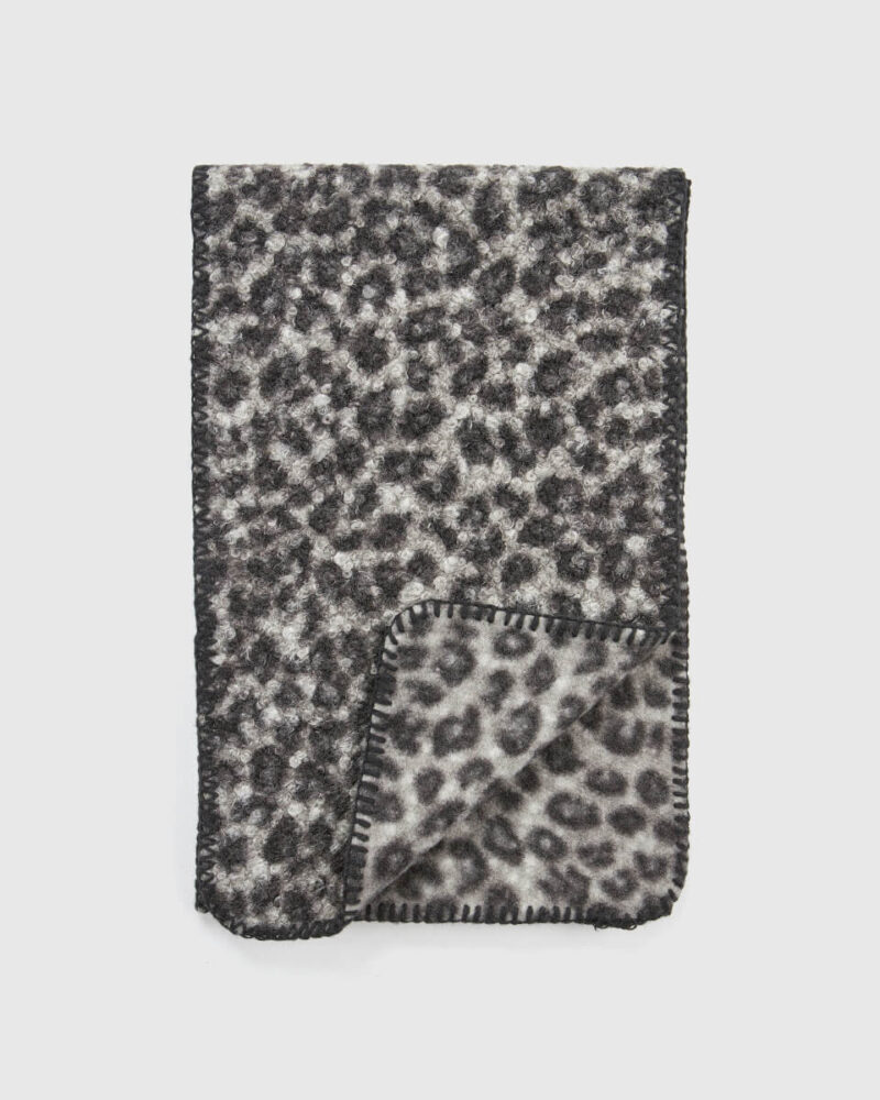 VERDE ΓΥΝΑΙΚΕΙΟ ΚΑΣΚΟΛ 06-0001335 ANIMAL PRINT ΜΑΥΡΟ - Image 2