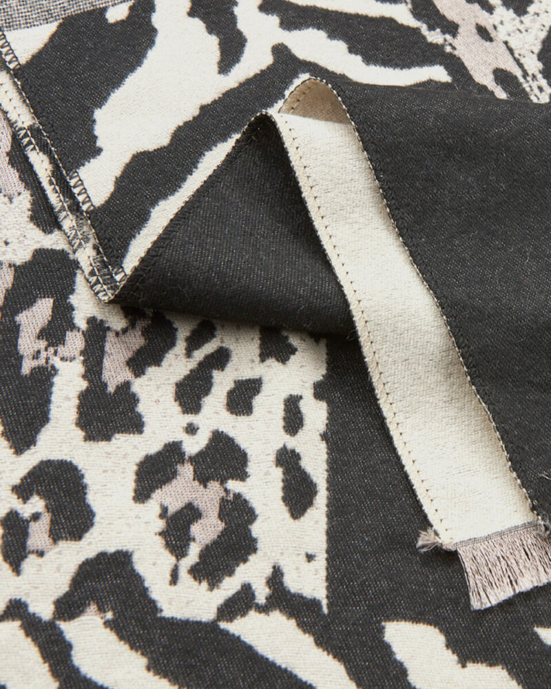 VERDE ΓΥΝΑΙΚΕΙΟ ΚΑΣΚΟΛ 06-0001340  ANIMAL PRINT ΜΑΥΡΟ - Image 3