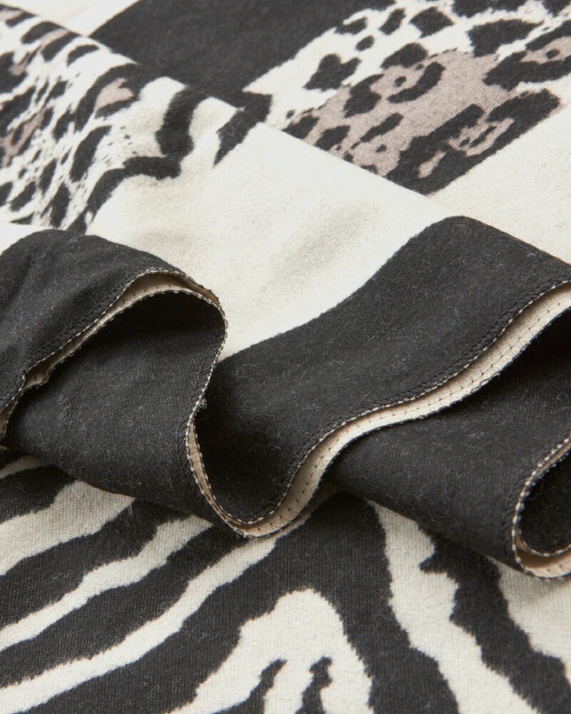 VERDE ΓΥΝΑΙΚΕΙΟ ΚΑΣΚΟΛ 06-0001340  ANIMAL PRINT ΜΑΥΡΟ - Image 4