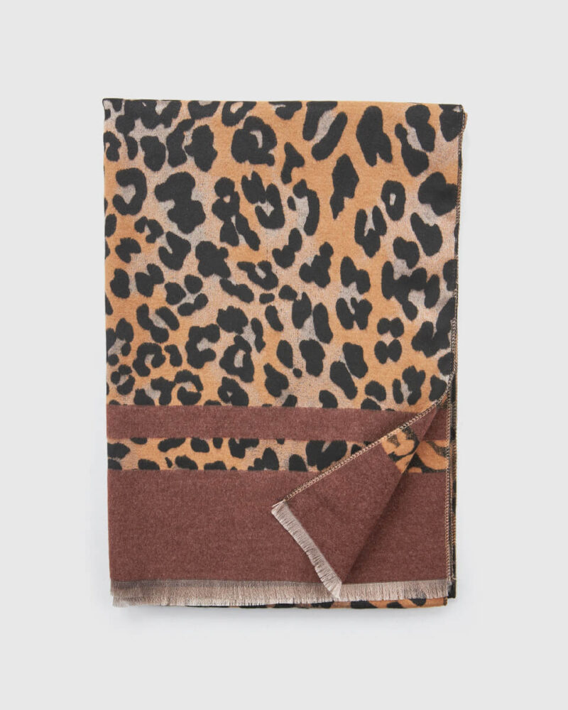 VERDE ΓΥΝΑΙΚΕΙΟ ΚΑΣΚΟΛ 06-0001342  ANIMAL PRINT ΚΑΦΕ - Image 2