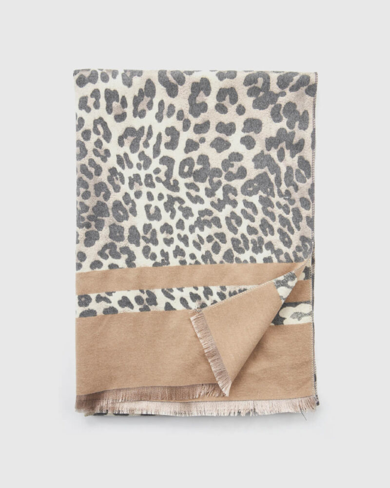 VERDE ΓΥΝΑΙΚΕΙΟ ΚΑΣΚΟΛ 06-0001342  ANIMAL PRINT ΜΠΕΖ - Image 2