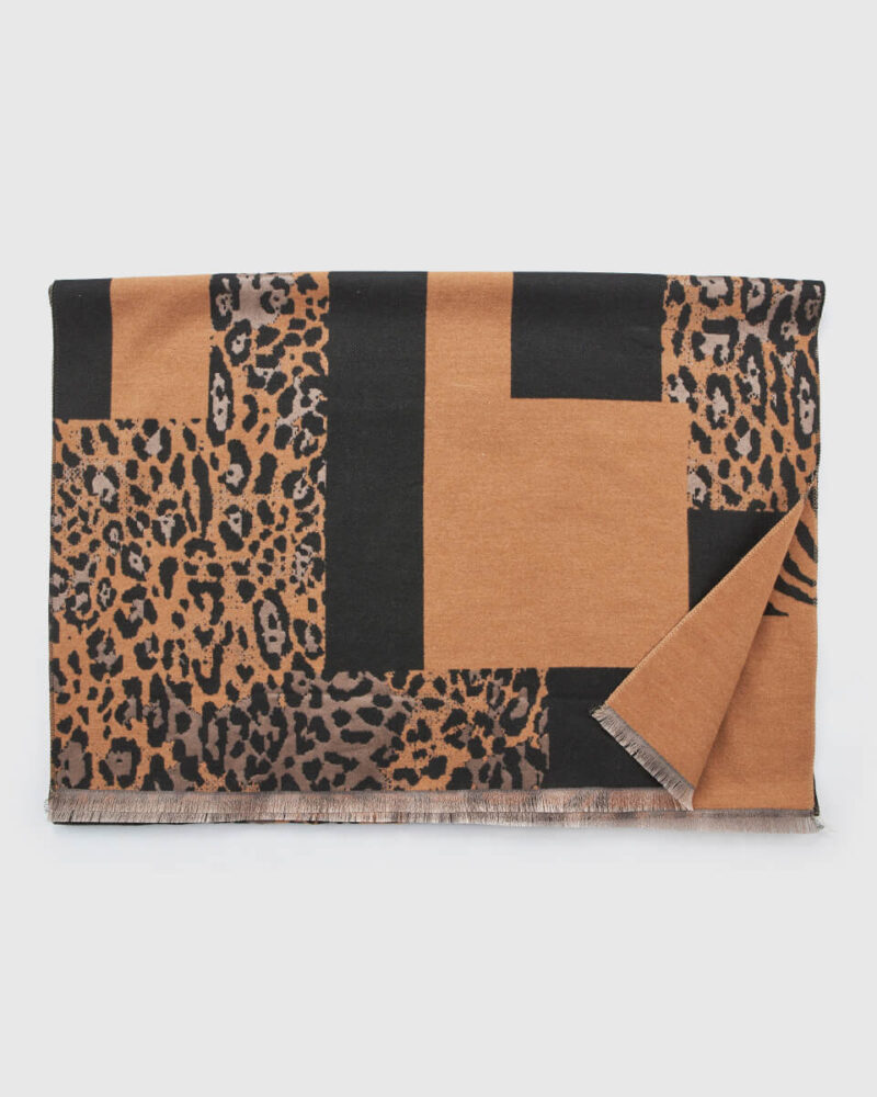 VERDE ΓΥΝΑΙΚΕΙΟ ΚΑΣΚΟΛ 06-0001344  ANIMAL PRINT ΚΑΦΕ - Image 2