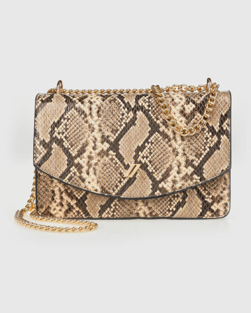 VERDE ΓΥΝΑΙΚΕΙΑ ΤΣΑΝΤΑ ΩΜΟΥ 16-0008240 ANIMAL PRINT ΜΠΕΖ