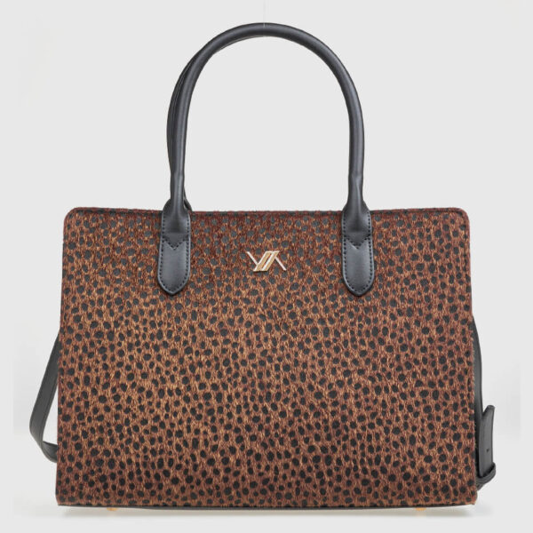 VERDE ΓΥΝΑΙΚΕΙΑ ΤΣΑΝΤΑ ΧΕΙΡΟΣ 16-0008262 ANIMAL PRINT ΚΑΦΕ