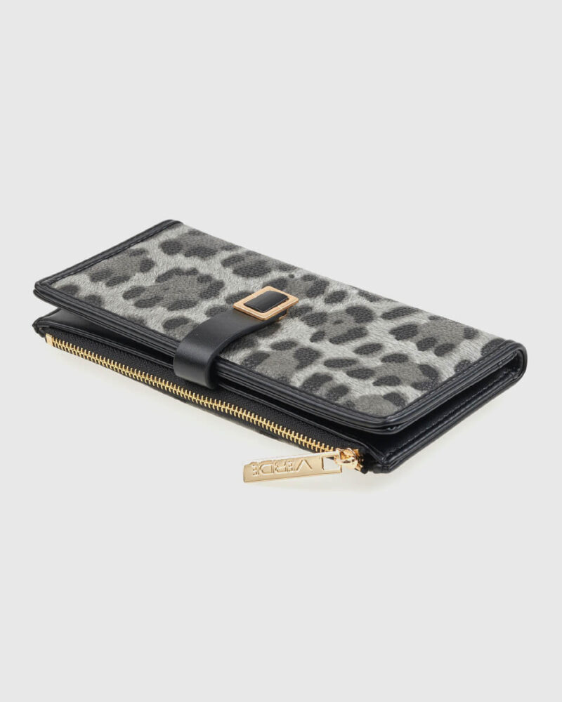 VERDE ΓΥΝΑΙΚΕΙΟ ΠΟΡΤΟΦΟΛΙ 18-0001559 ANIMAL PRINT ΜΑΥΡΟ - Image 4