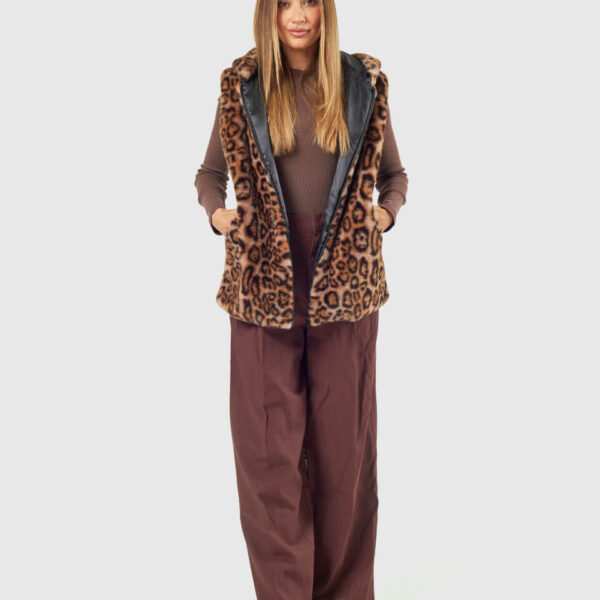 VERDE ΓΥΝΑΙΚΕΙΟ ΓΟΥΝΙΝΟ ΠΑΛΤΟ 33-0000732 ANIMAL PRINT ΠΟΥΡΟΥ