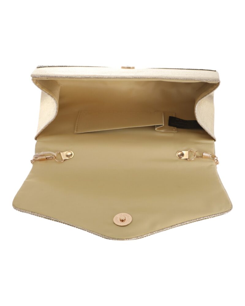 Τσάντα φάκελος clutch MD2510 - Χρυσό - Image 3