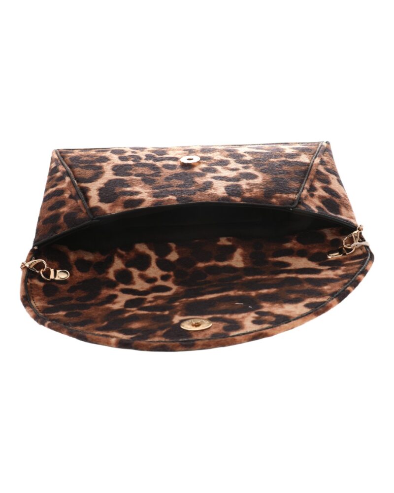 Τσάντα φάκελος clutch MD2516 - Καφέ - Image 2