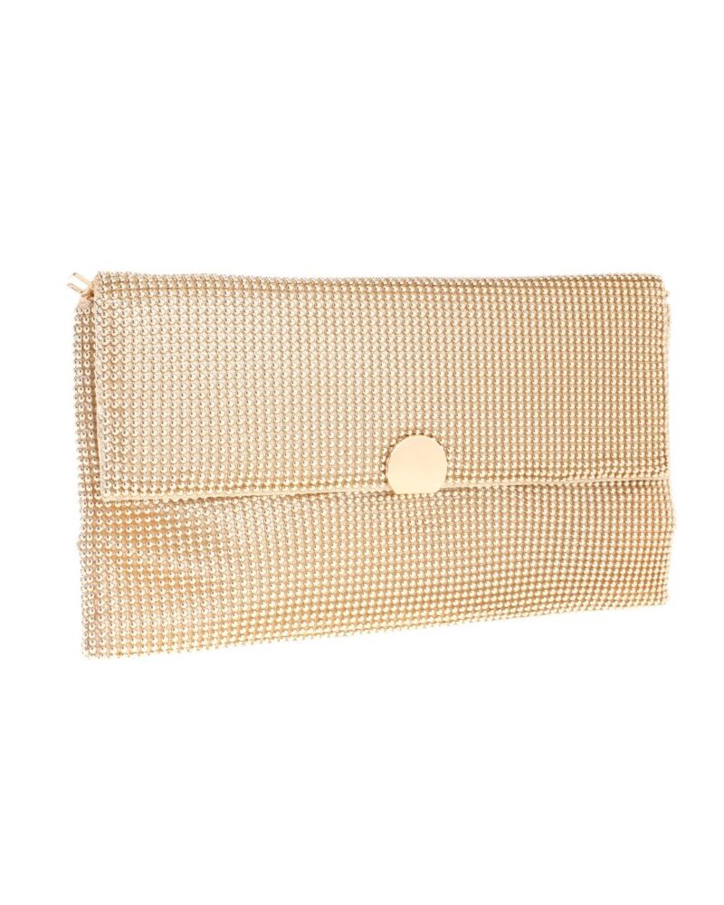 Τσάντα φάκελος clutch MD2513 - Χρυσό