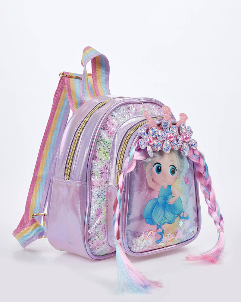 Παιδικό Σακίδιο Πλάτης Princess Wings   XK-9998 LILAC - Image 2