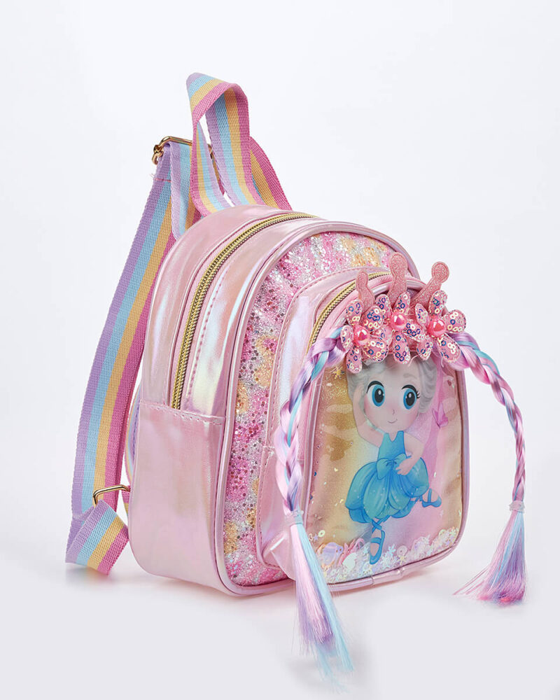 Παιδικό Σακίδιο Πλάτης Princess Wings   XK-9998 PINK - Image 2